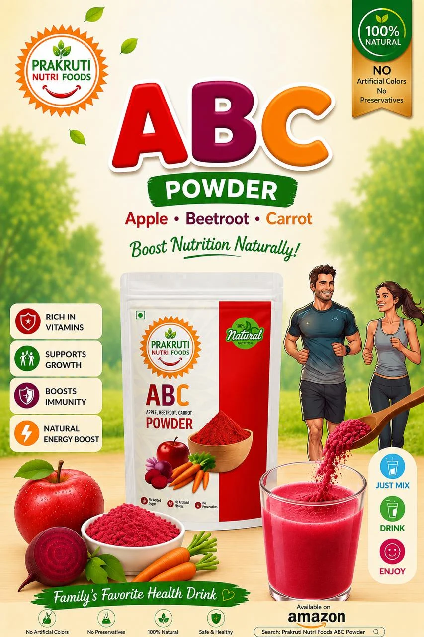 APPlE BEETROOT CARROT  100Gms Powder